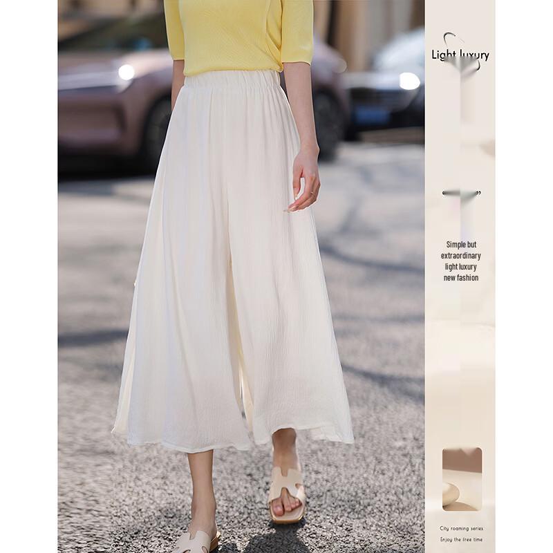Women s High-Waist Pleated Culottes M