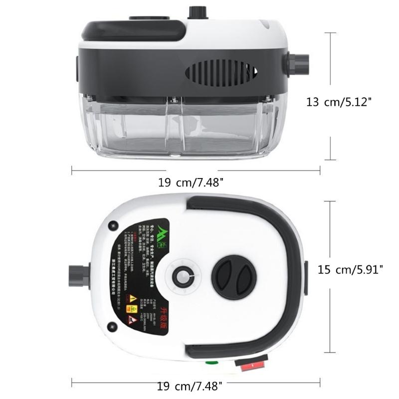 Buharlı Temizleyici 2500W El Tipi Buharlı Temizleyici 6 Hızlı Yüksek Basınç Sıcaklık Buharlı Temizleme Makinesi Fırça Başlıkları ile