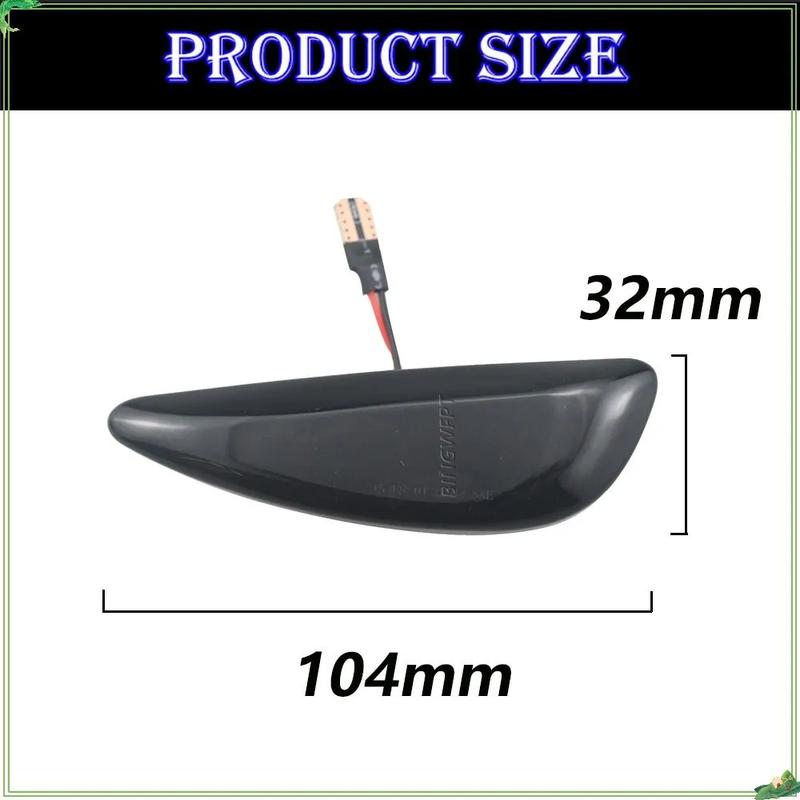 LED Dynamic Side Marker Light Arrow Turn Signal Blinker Lamps For Hyundai Solar Verna Accent 2011-2016
