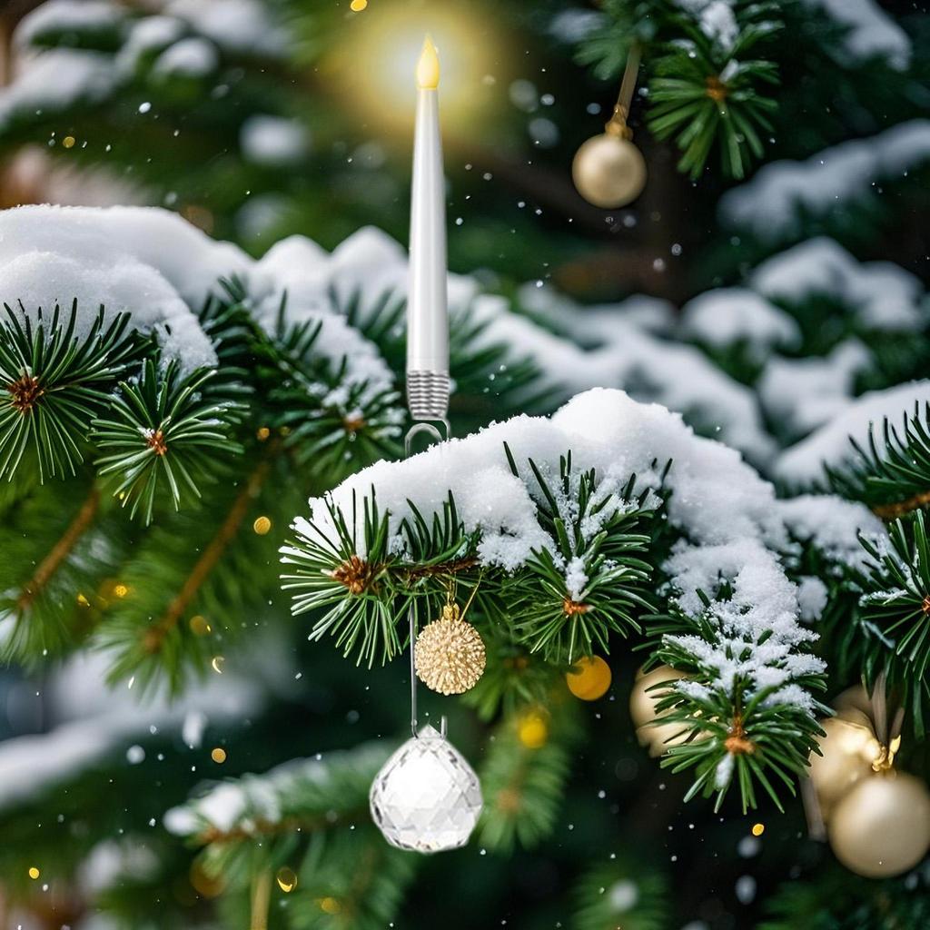 6 Stück Weihnachtsbaumkerzen mit Fernbedienung, flammlose LED-Kerzen, dekorative Lichter für Weihnachts-Familienparty-Dekoration, Feiertags-Innenbereich