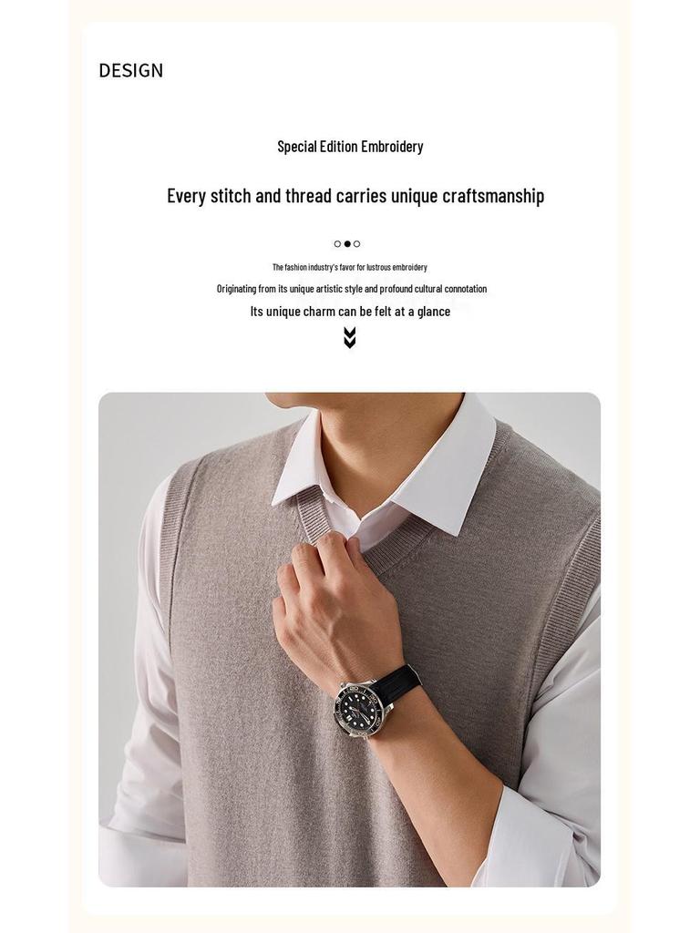 Men's Autumn/Winter Wool Knit Sleeveless Vest - Business Casual & Comfortable Sweater.