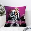 J-Johnny H-Hallyday Pillow Case Sofa Decorative Home Double-Sided Print Plush Square Throw Pillow Covers Cushion Decor Cover