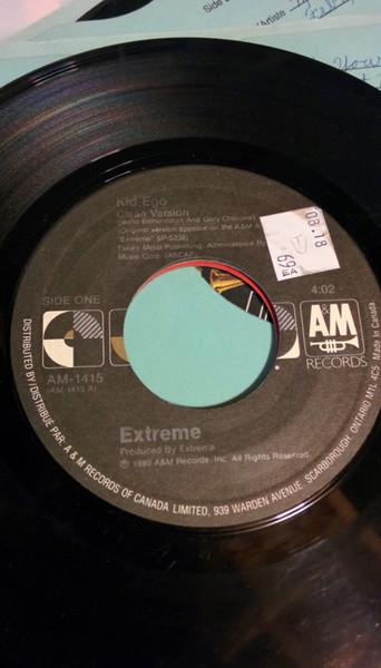 7-дюймовая пластинка EXTREME 2 Kid Ego AM1415 AM Records 1989 Канада Рок Б/у