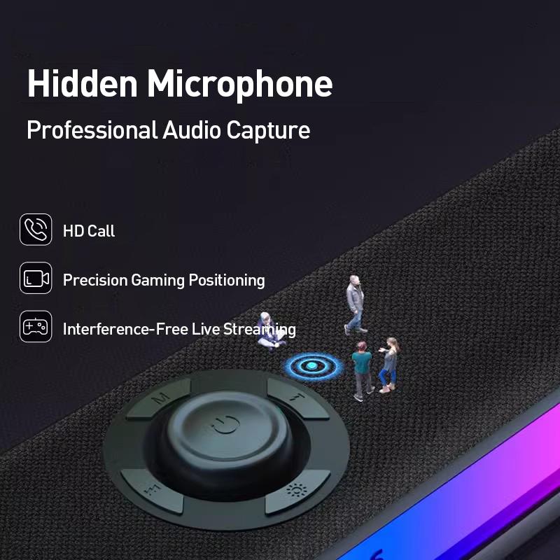 Philips Bluetooth-Lautsprecher SPA6109 mit verstecktem Mikrofon und RGB-Beleuchtung