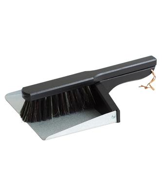 IDEA PORT Reszta Magnetic Brush Black Dustpan Cleaning Magnet Mini Made In Set, Broom, Set, Duster, Tools, Included, Tabletop, Size, Wooden,