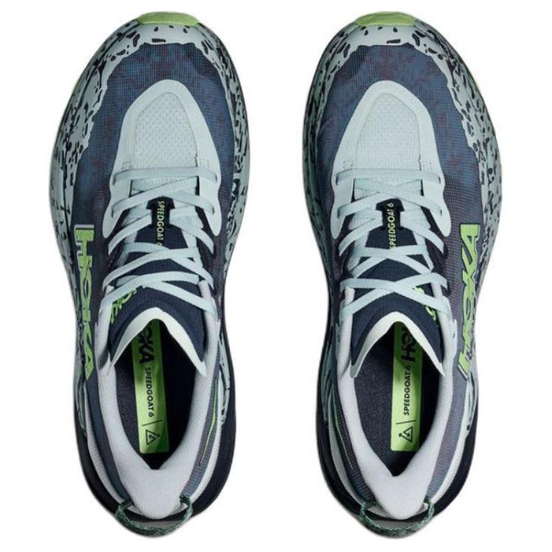 HOKA One One SPEEDGOAT 6 Rutschfeste Abriebfeste Niedrige Laufschuhe Herren Blau Grau Sneaker 1147830-DRPL