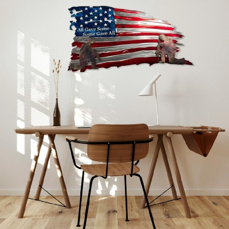 USA American Flags Metal Sign Wall Decorations Man US