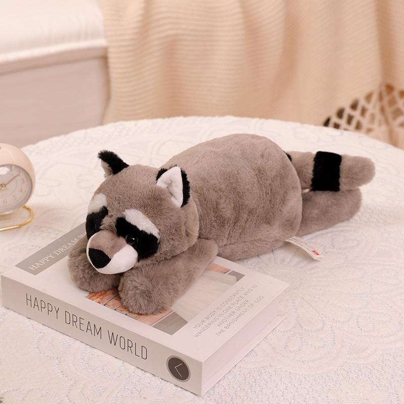 Hot Cute High Quality Forest Animal Plush Doll Pillow Soft Long-arm Raccoon Crocodile Sloth Fox Toy Home Decor Accompany Gift 40-45CM