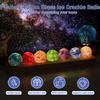 LED 7 Colorful Glass Ball Detachable Rectangle Base Crystal Ball Night Lamp Shiny Multi-purpose Crystal Ball with Wood Stand