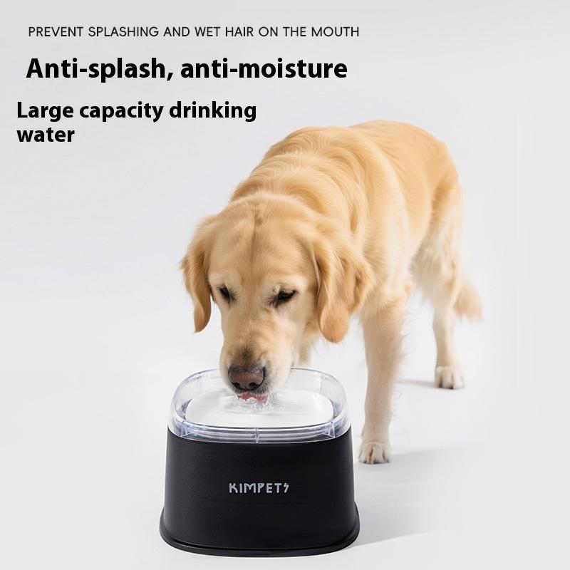 Pet Non Wetting Mouth Dustproof Suspended Slow Drinking Water Bowl 2000Ml Large Capacity Pet Puppy Kitten Drinking Dispenser