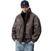 Amerikanische Workwear PU-Leder Herren Daunenjacke - Winterkollektion 2025, High-End Trendmarke.