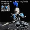 Figuras de Soldados de Castelo Militar Medieval Blocos de Construção Roma Cavaleiro Leão Arma Guerreiro Espada Infantaria Capacete Modelo Tijolos Brinquedos