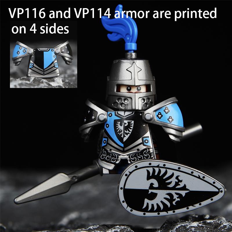 Figuras de Soldados de Castelo Militar Medieval Blocos de Construção Roma Cavaleiro Leão Arma Guerreiro Espada Infantaria Capacete Modelo Tijolos Brinquedos