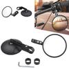 Panoramic Visibility Bike Rearview Mirror Shockproof ABS Build 360 Adjustable Angle Easy Installation for Motorcycles