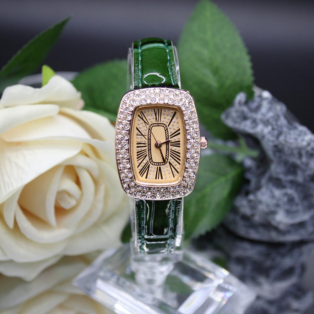 

2 шт. Набор кварцевых часов-браслетов, держателей карт, кошельков, оптовая продажа женских часов, украшение из искусственной кожи с кристаллами для девочек