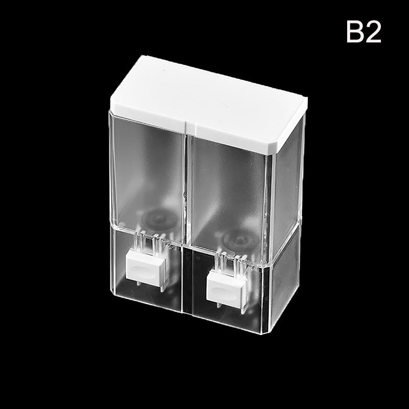 Non-punching Manual Press Soap Dispenser Wall Hanging Traceless Paste Disinfectant Bottle Bathroom Transparent Soap Dispenser