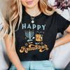 Happy Hanukkah Shirt Jewish Holiday Saying Religious for Printed Tshirt Tops Unisex High Quality Cotton Regular Short Sleeve