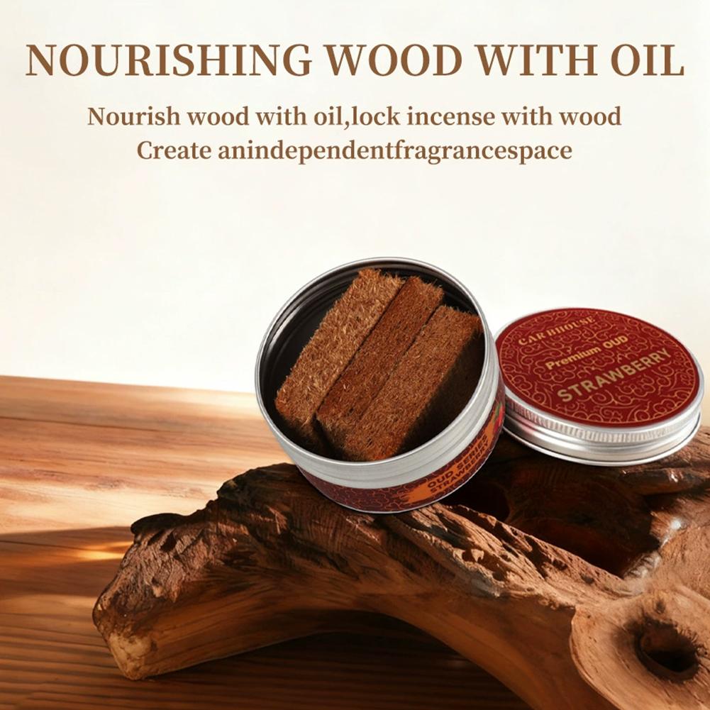 Car Solid Aromatherapy Car Air Fresheners Perfume Auto Supplies Canned Wood Blocks Coffee Flavor Aromatherapy Deodorant Supplies