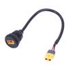 XT60 Male To Female Extension Cable Round/Square Flush Panel Mount Charge Cable For RC Drones Battery E-Bike Connect Wire