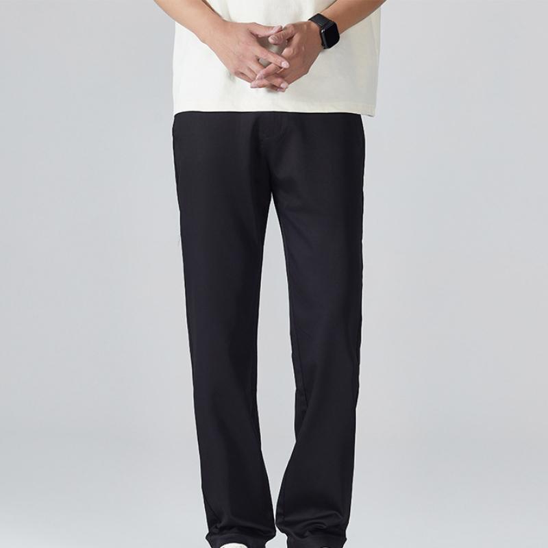 Spring and Summer Casual Pants Drape Simple Ice Silk Pants Men's Thin Pants