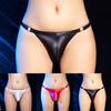 Panties Shiny Briefs Shiny Solid Color Thong Underpants