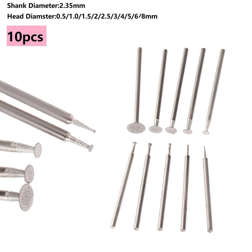Ultra-Thin T Head Grinding Bit Diamond Shank Engraving Tools Workshop Equipment DRELD - Accessories Bone Carving