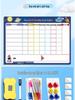 Kids' Growth and Discipline Magnetic Wall Chart with Reward Stickers for Time Management and Points Collection