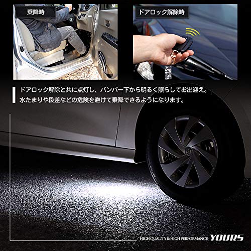 YOURS. Yaris Exclusive LED Welcome Lamp [Blue] YARIS Custom Parts Accessories Dress Up TOYOTA y22-1944 [5] M