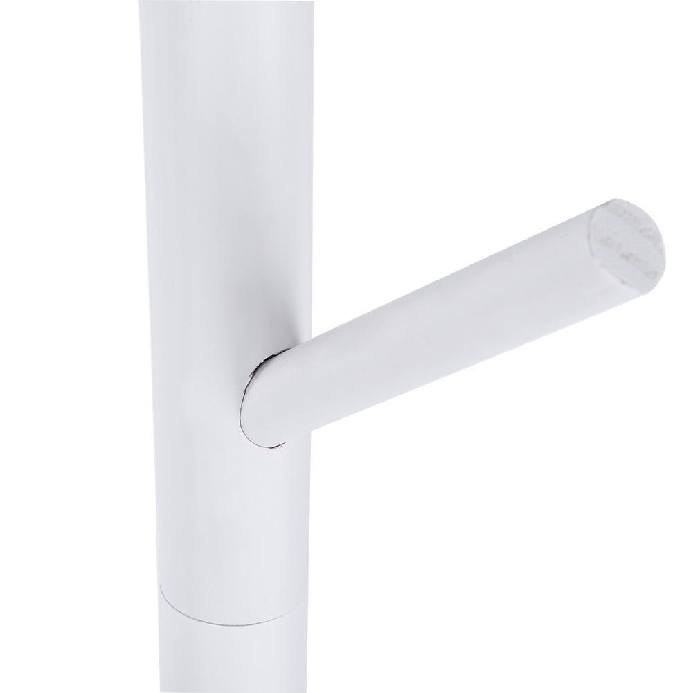 Assembled Wooden Coat Hat Stand Tree Jacket Cloth Vertical Hanger Rack 8 Hooks