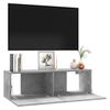 vidaXL TV-Schrank Betongrau 100x30x30 cm Holzwerkstoff