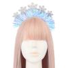 Sweet Christmas Live Broadcast Hairband Women Students Photoshoots Hairband Snowflake Shape Headbands White Color
