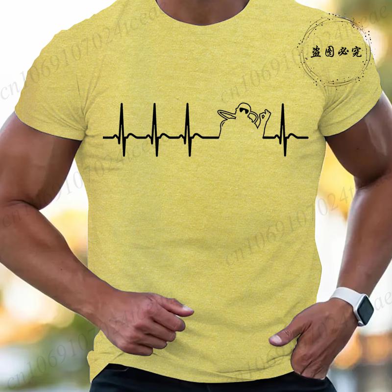 Heartbeat Scuba Diver Scuba Diving Funny Mens Tshirts Summer Short Sleeve Tee Shirts Fashion Casual Tops Men Male Clothing