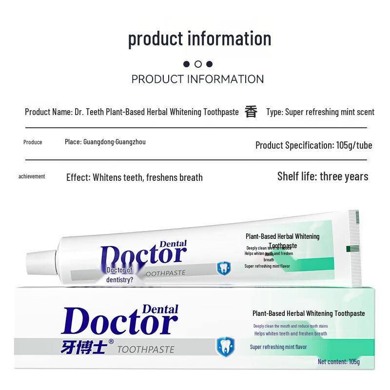 Dr. Dental Refreshing Whitening Toothpaste