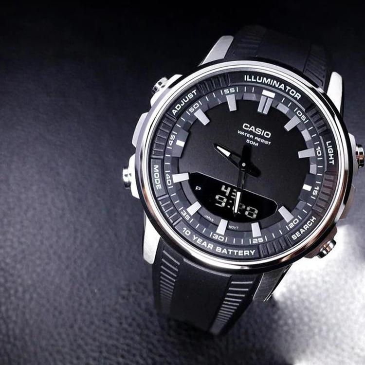 Casio Men DRESS Black Watch AMW-880-1AV AMW-880-1AV