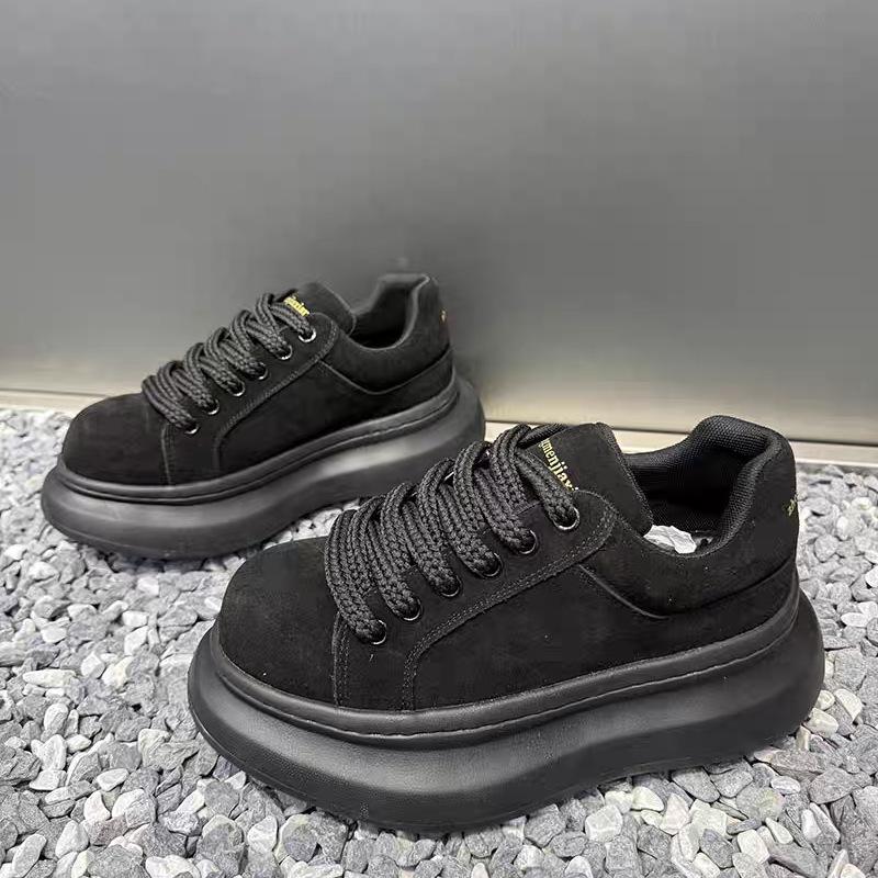 

Winter new platform sports casual shoes heightening dad shoes breadboard shoes 44 чорний