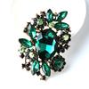 SKEDS Creative Luxury Crystal Flower Brooch Jewelry For Women Elegant Rhinestone Exquisite Corsage Badges Classic Brooches Pins