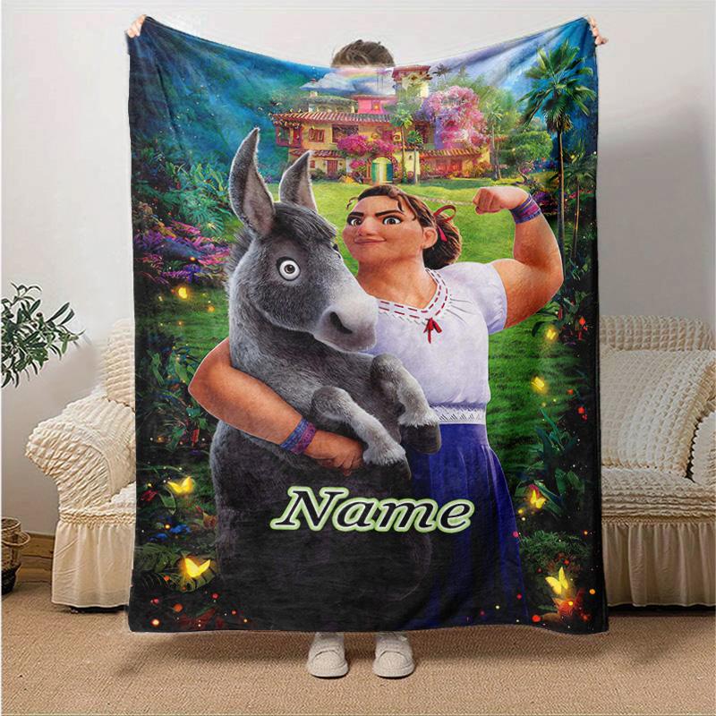 Custom 1pc Magical Family Portrait Blanket, Soft And Comfortable Blanket, Casual Warm, Camping Travel Blanket, Birthday Gift Q910223