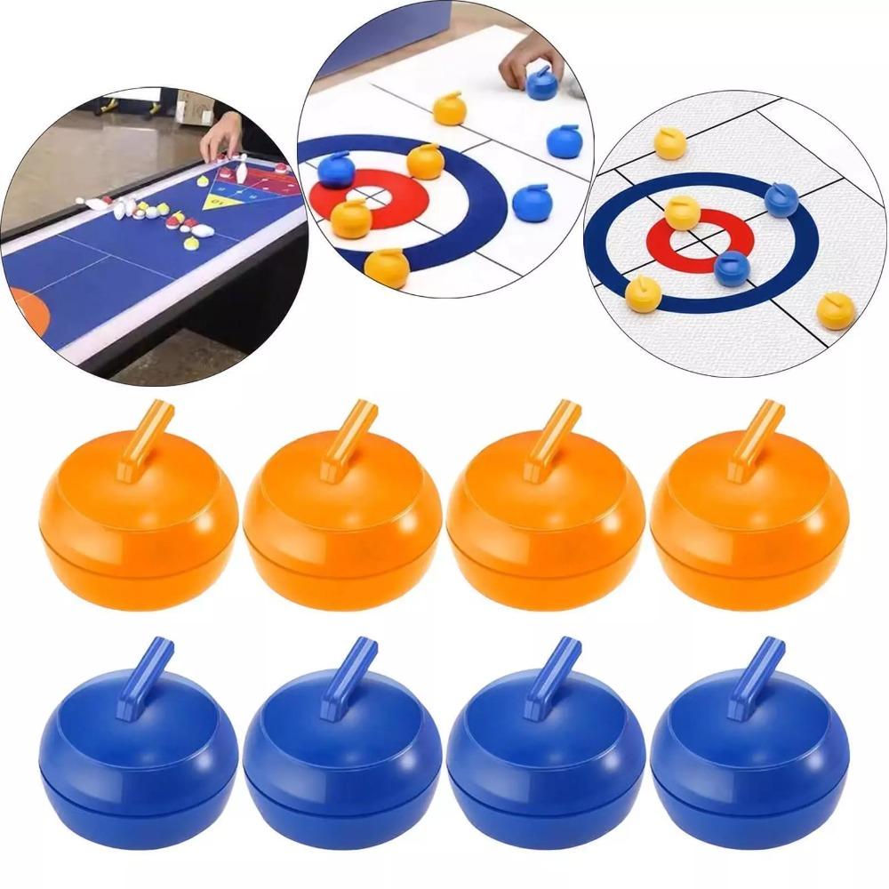 Mini Curling Table Parent Children Game Foldable Curling Board Game  for Adults, Kids