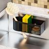 Space-saving Kitchen Sink Organizer Plastic Dish Soap Dispenser  Scrub Brushes