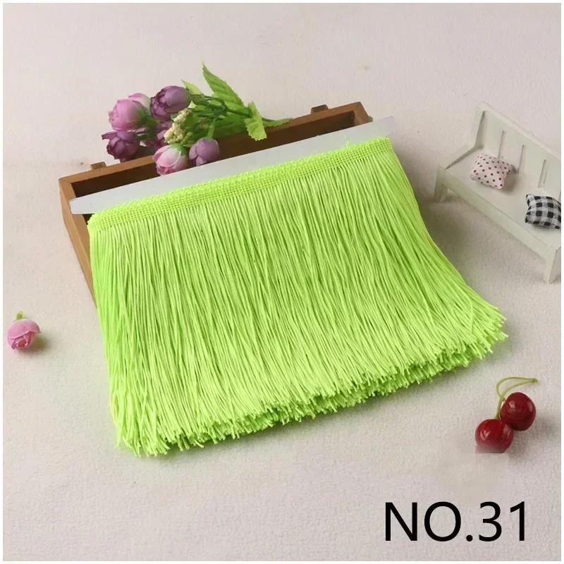 10M 10-30cm Meetee Fransar Tofsar Fransade Väskor Dekorativa Garner Fransar för Gardiner Kläder Spetsband Tygaccessoarer