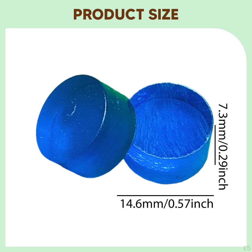 10 Pcs Clear Pool Cue Tips for Billiard