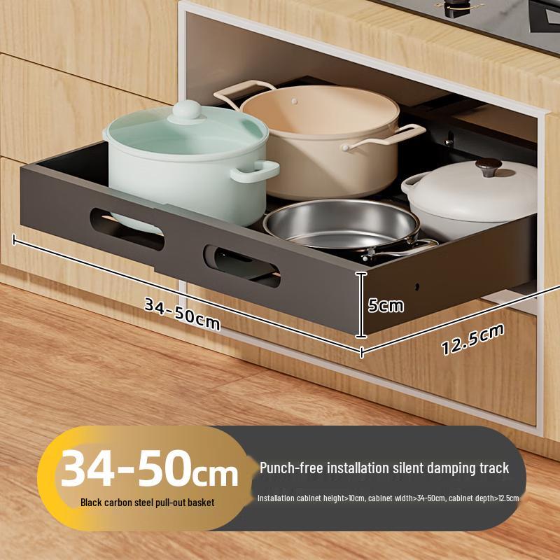 Chuna Kitchen Cabinet Pull-Out Storage Basket