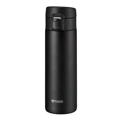 Tiger Thermos (TIGER) Water Bottle 480ml Mug Bottle One Touch Lightweight Stainless Steel Bottle Vacuum Insulated Thermal Insulation Black MKA-K048KK