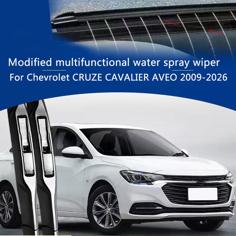 2pcs Car Modify Windshield Water Spray Wiper For Chevrolet CRUZE CAVALIER AVEO 2009-2026 Auto Wet Arm Cleaning Wiper Exterior