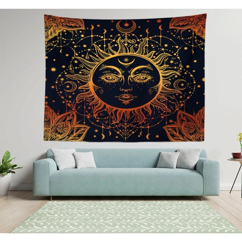 Home Decor Living Room Bedroom Tapestry Mandala Sun Lotus Wall Sofa Hanging