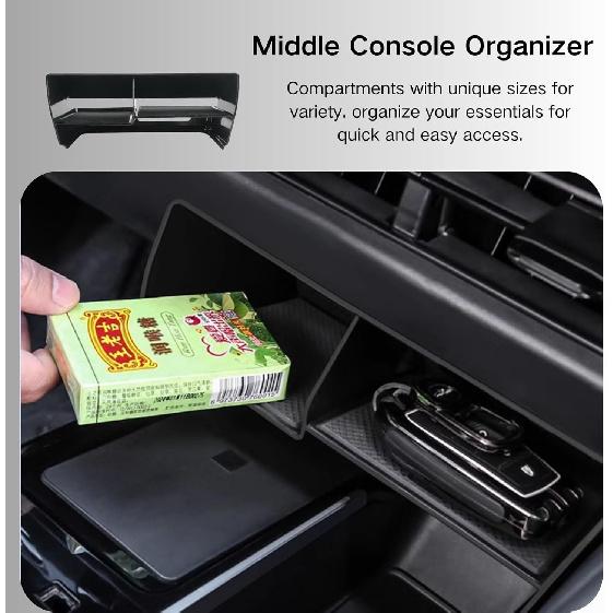 3PCS Center Console Organizer Compatible With 2025 2026 Toyota Camry 9Th Gen Accessories, Armrest Organizer Interior Ert And Under Screen Storage Box