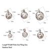 10pcs Stainless Steel Spacer Beads Pendant Charms Clasps Gold Color Bail Beads for DIY Jewelry Making Findings Hole 2-4mm Beads
