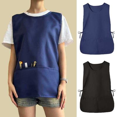 Vodotěsná obuvnická zástěra se 2 hlubokými kapsami Unisex umělecká halena pro čištění malby Odolná kuchyňská zástěra pro umělce a práci