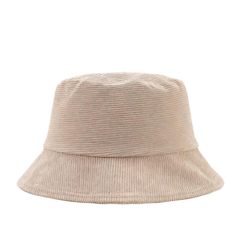 New Cross-Border Corduroy Bucket Hat Large Head Circumference Fashionable Versatile Casual Internet Celebrity Digital Sun