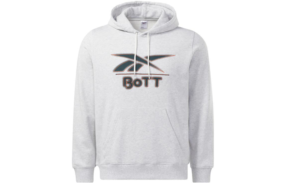 Reebok Sweatshirts Unisex Gray Hooded Moderate Regular HS3331 L